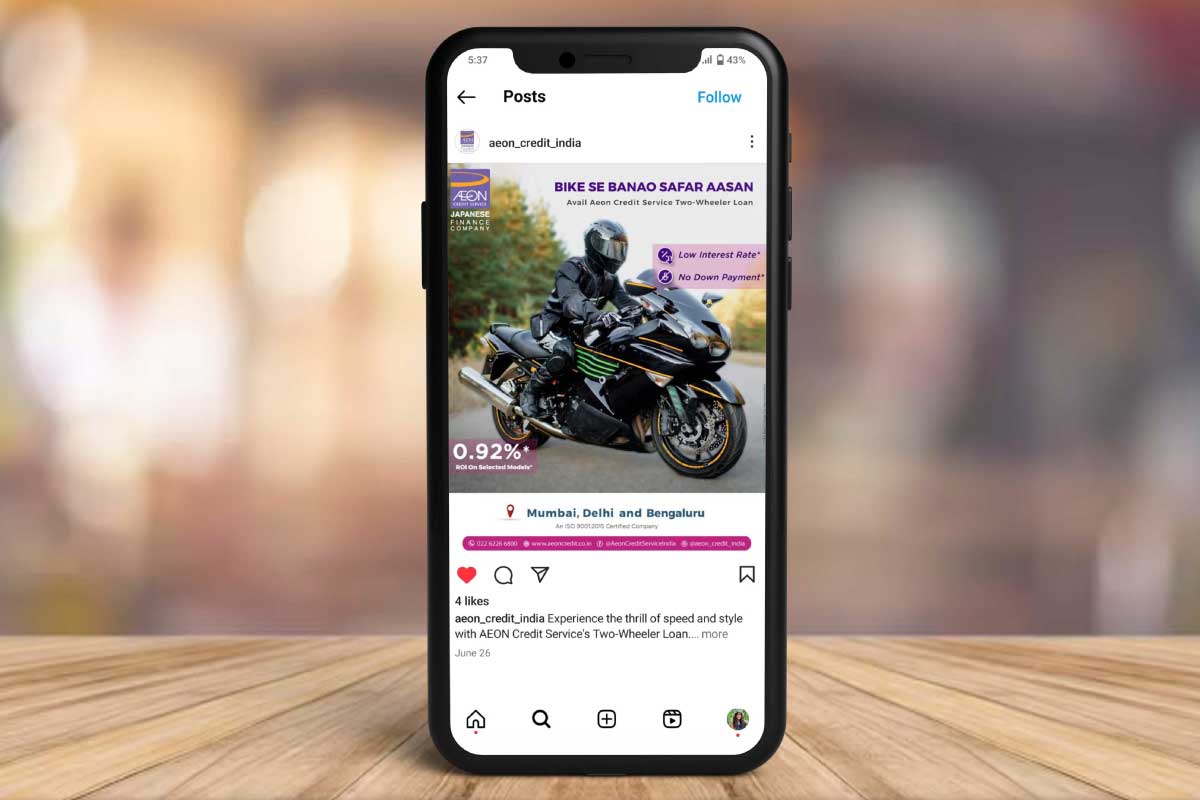 Aeon Credit Service India  Social Post By Brandniti