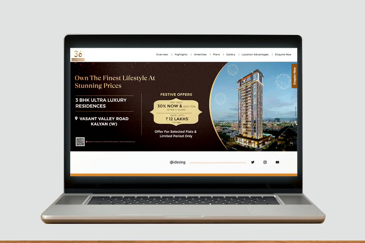 36 Mansions Microsite By Brandniti