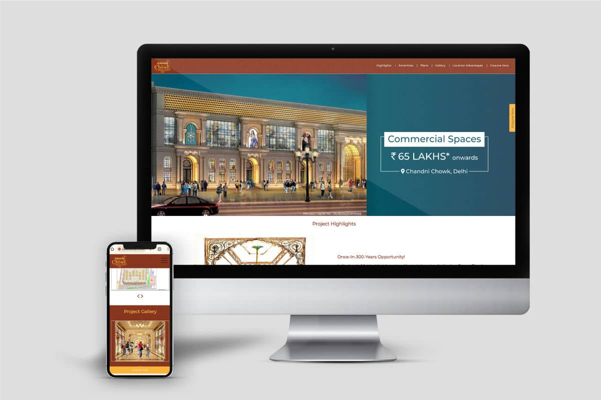 Omaxe Chandni Chowk Microsite By Brandniti