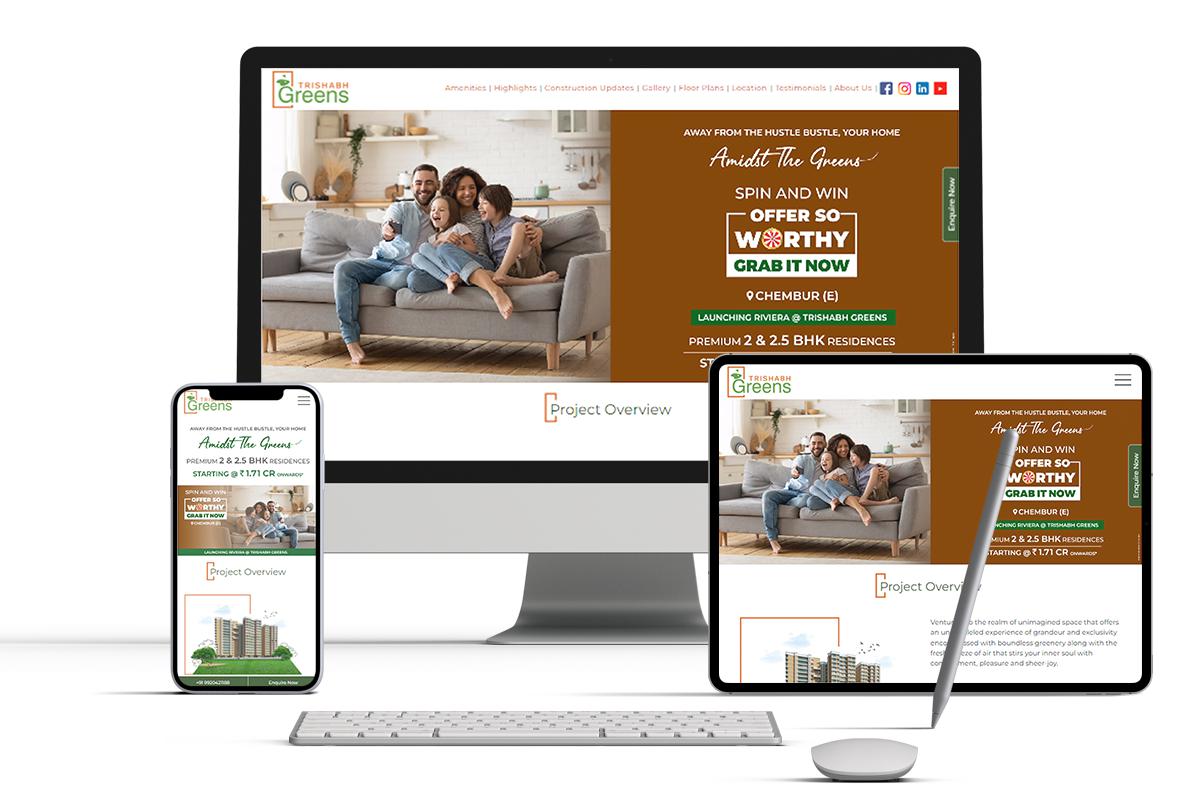 Trishabh Greens Microsite By Brandniti
